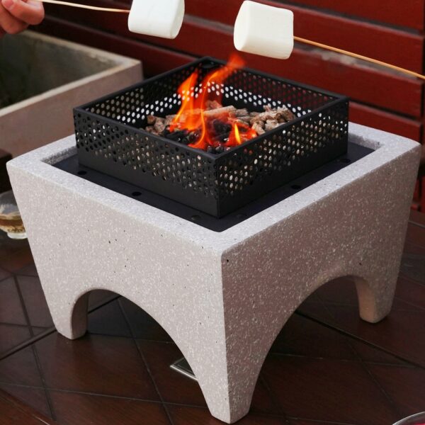 Fengblaze 12.2 Inch Tabletop Fire Pit Safer Burning Outdoor Mini Small Fireplace Table Top Decor Home Patio Gifts for Women Mom Housewarming Christmas Birthday